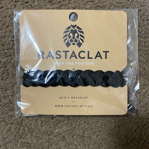 NWT Men’s Rastaclat Original Onyx Hand Braided Adjustable Bracelet - Picture 3 of 4